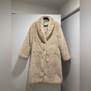 Abercrombie and fitch faux fur long coat Brand